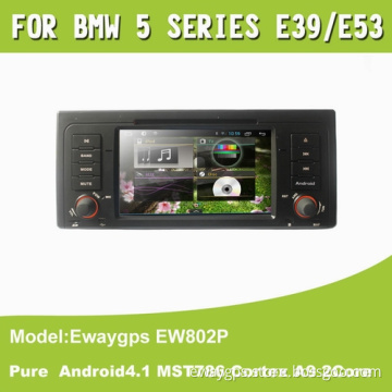 Pure Android4.1 Car DVD Stereo Radio for BMW E39 E53 EW802P with MST786 Cortex A9 Dual Core Capacitance Screen